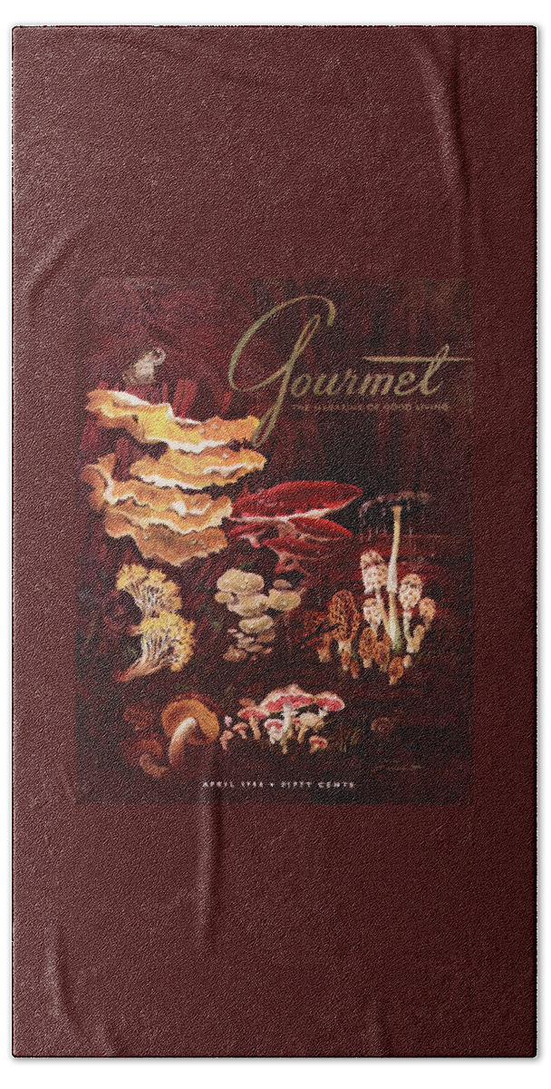 Gourmet Cover Featuring Wild Mushrooms Hand Towel