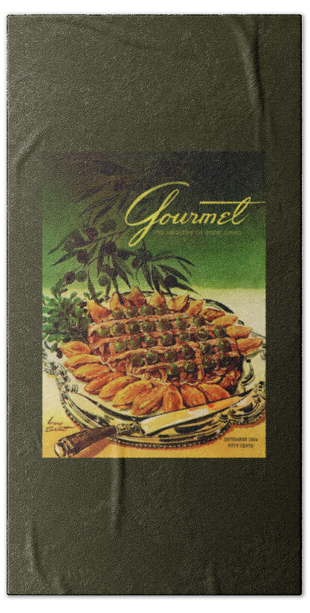 Gourmet Cover Illustration Of Entrecote A La Hand Towel