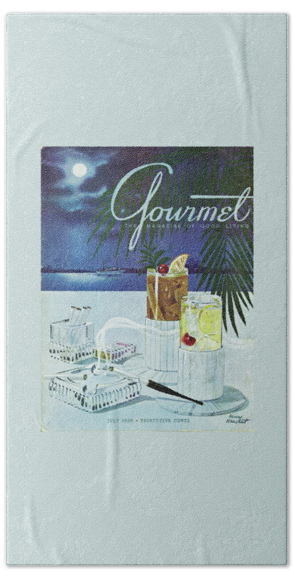 Gourmet Cover Of Cocktails Bath Towel