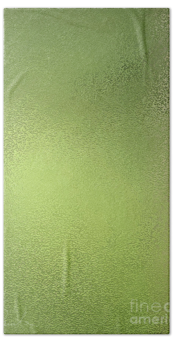  Abstract Hand Towel featuring the digital art Green by Danuta Bennett