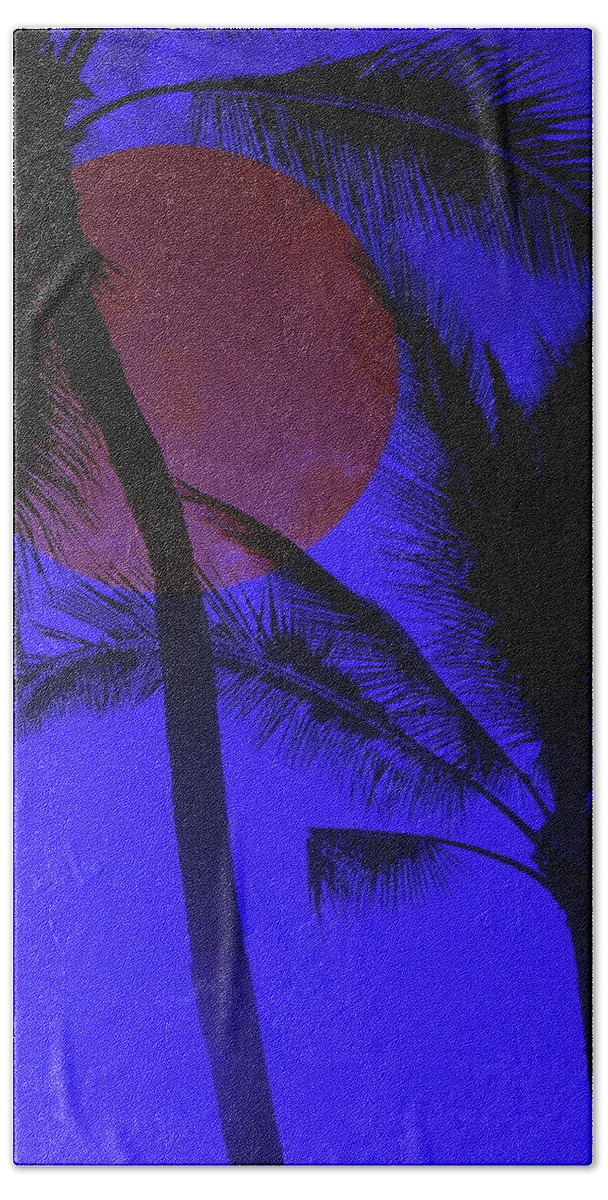 Hawaii Bath Towel featuring the photograph Hawaiian Moon Light by Athala Bruckner