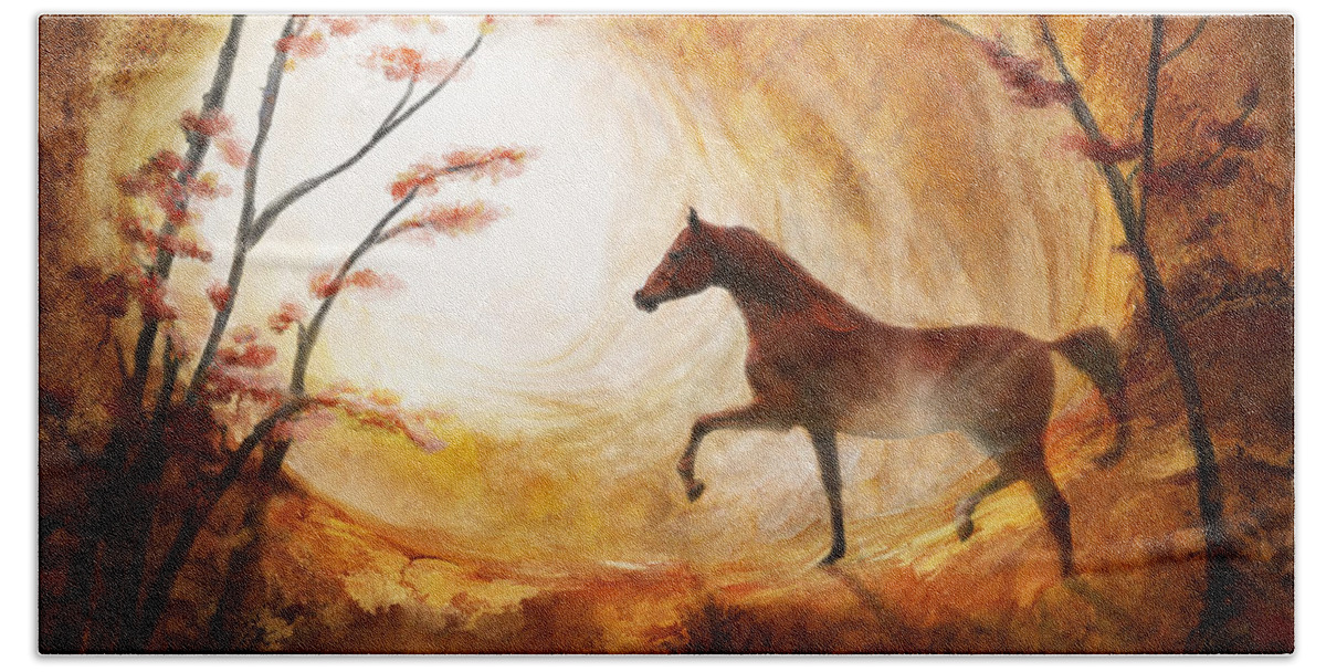 Cave Painting Hand Towel featuring the photograph Heavenly by Melinda Hughes-Berland
