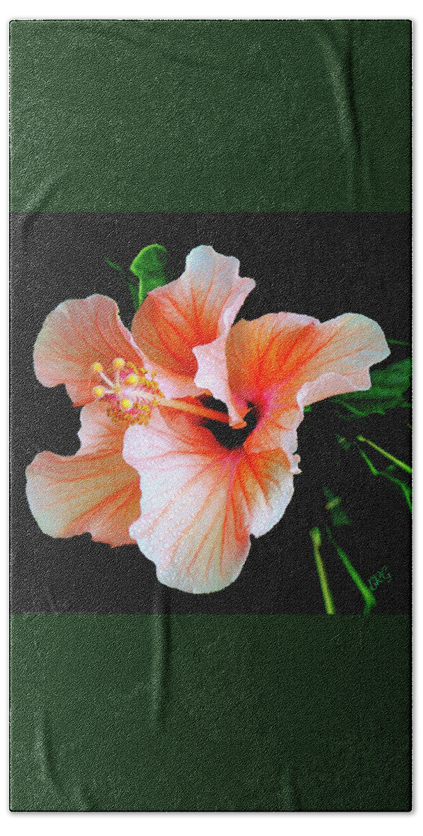 Hibiscus Hand Towel featuring the photograph Hibiscus Spectacular by Ben and Raisa Gertsberg