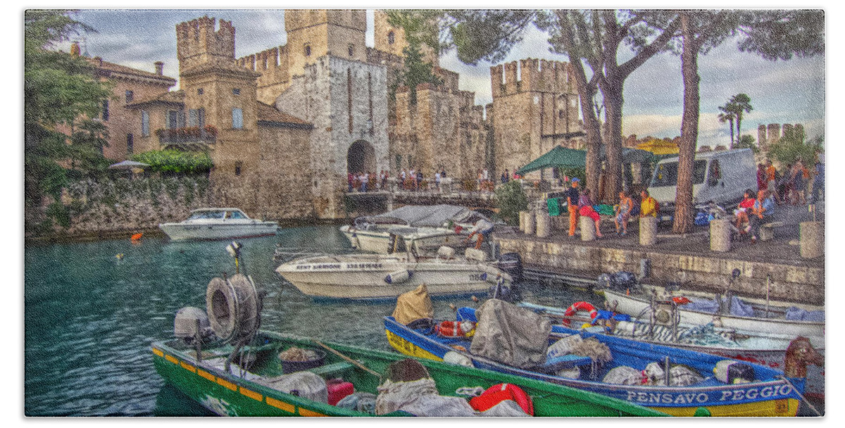 Italy Bath Towel featuring the photograph History at Lake Garda by Hanny Heim