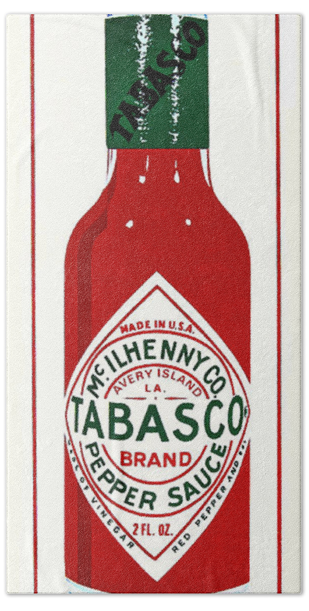 Tabasco Bottle Hand Towel featuring the photograph Hot Stuff by Jon Burch Photography