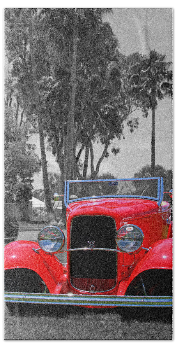 Classic Car Hand Towel featuring the photograph Hot V8 by Shoal Hollingsworth
