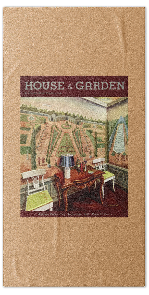 House & Garden Cover Illustration Of 18th Century Hand Towel