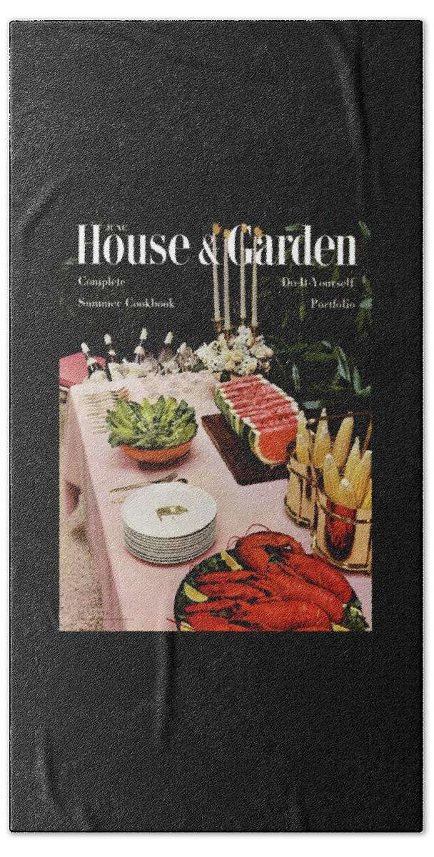 House And Garden Cover Featuring A Buffet Table Bath Towel