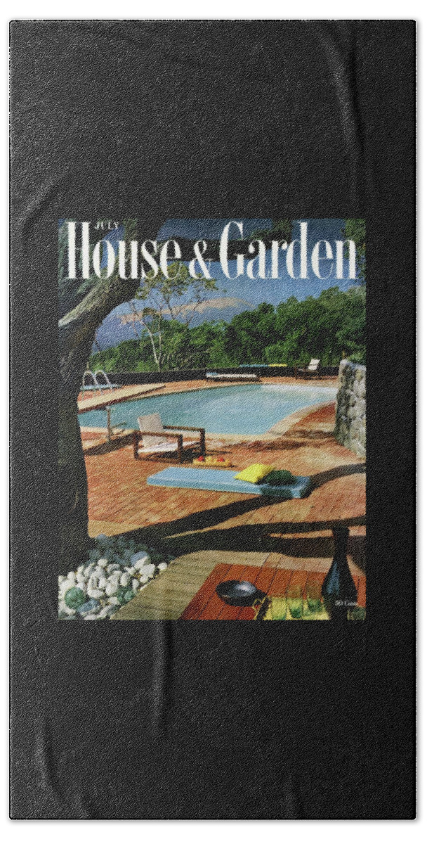 House And Garden Cover Featuring A Terrace Bath Towel