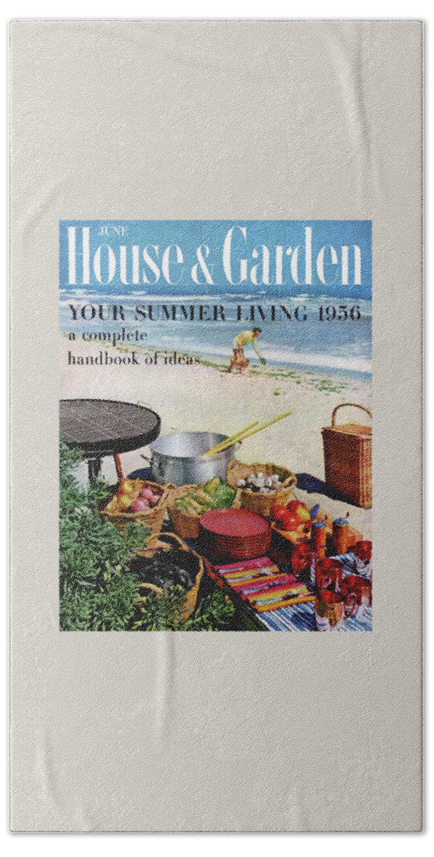 House And Garden Ideas For Summer Issue Cover Hand Towel