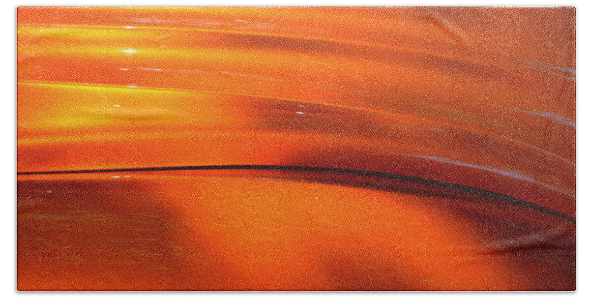 Orange Bath Towel featuring the photograph Hr-38 by Dean Ferreira