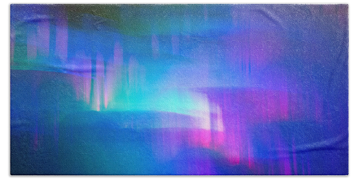 Abstract Bath Towel featuring the photograph Ice Abstract 6 by Christie Kowalski