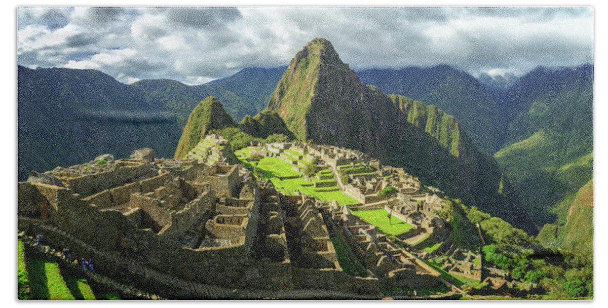 Photography Bath Towel featuring the photograph Inca City Of Machu Picchu, Urubamba by Panoramic Images
