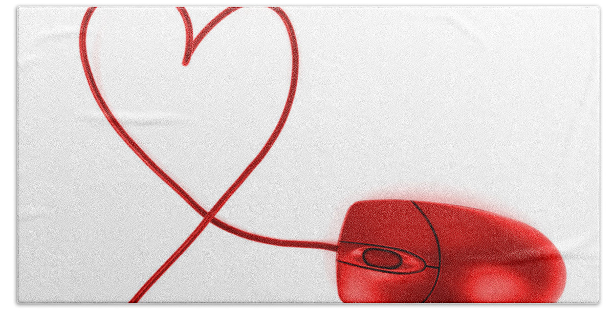 Love Bath Towel featuring the photograph Internet Love by Chevy Fleet