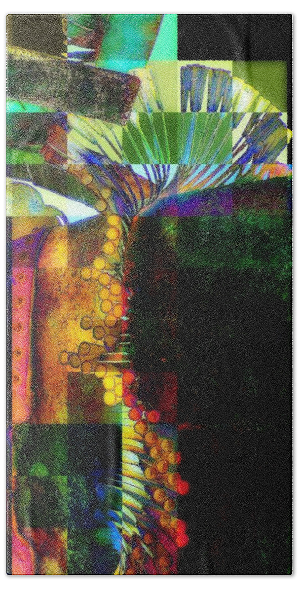 Abstract Hand Towel featuring the photograph Interplay by Jodie Marie Anne Richardson Traugott     aka jm-ART