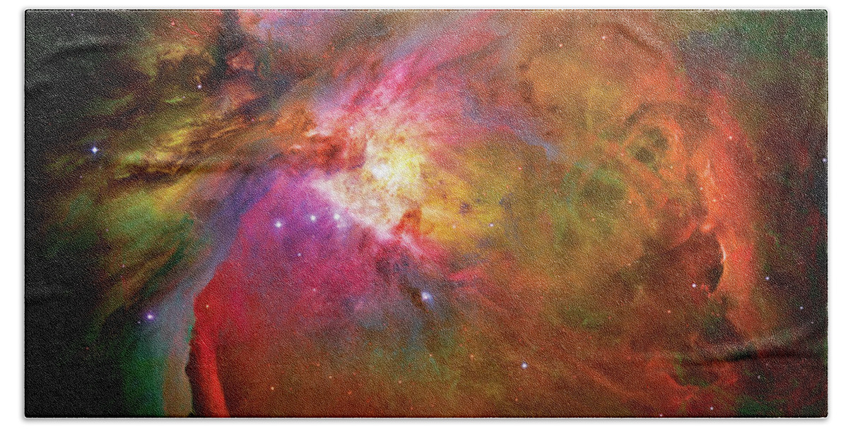 Orion Nebula Hand Towel featuring the photograph Into the Orion Nebula by Jennifer Rondinelli Reilly - Fine Art Photography