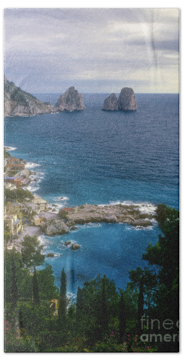  Isle Of Capri Hand Towel featuring the photograph Isle of Capri by Bob Phillips