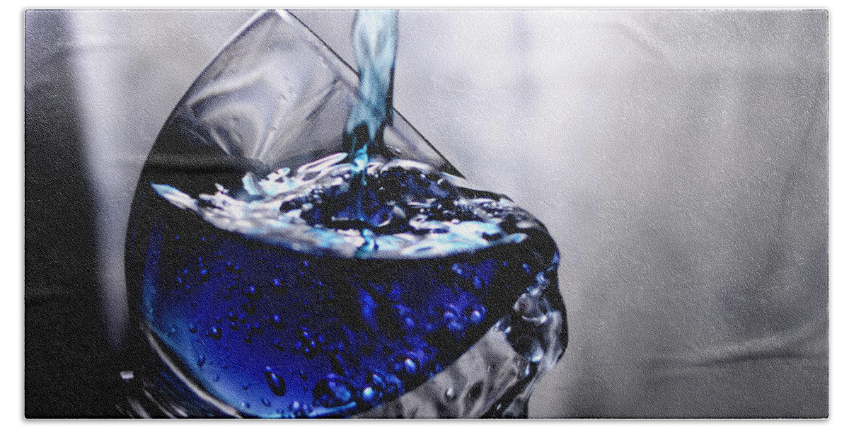 Glass Hand Towel featuring the photograph It is Blue by Randi Grace Nilsberg