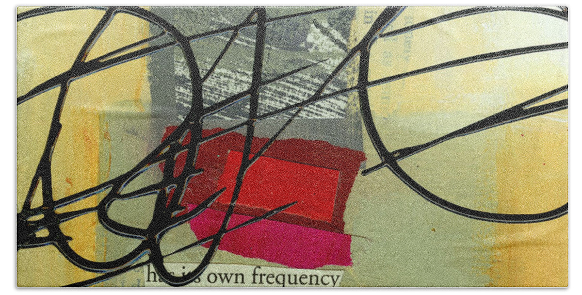 4x4 Hand Towel featuring the painting Its Own Frequency by Jane Davies