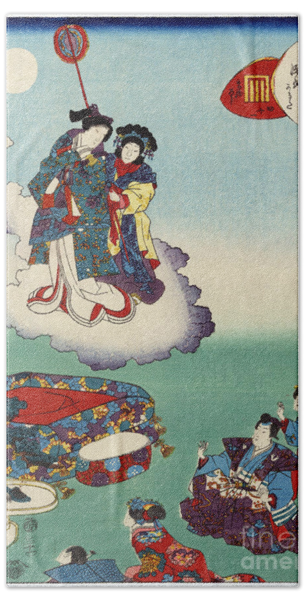 12th Century Bath Sheet featuring the photograph Japan: Tale Of Genji by Granger