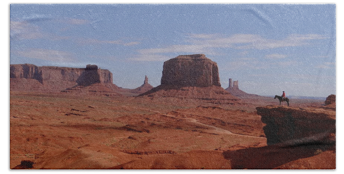 Monument Valley Bath Towel featuring the photograph John Ford's Point in Monument Valley by Keith Stokes
