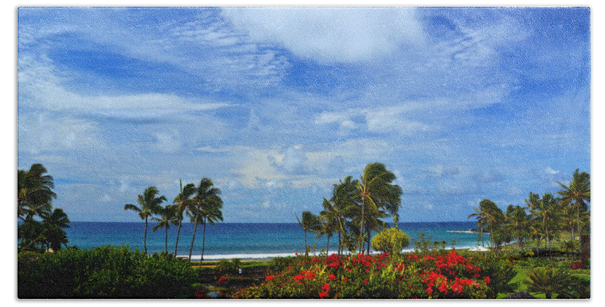 Hawaii Hand Towel featuring the photograph Kauai Splendor by Marie Hicks