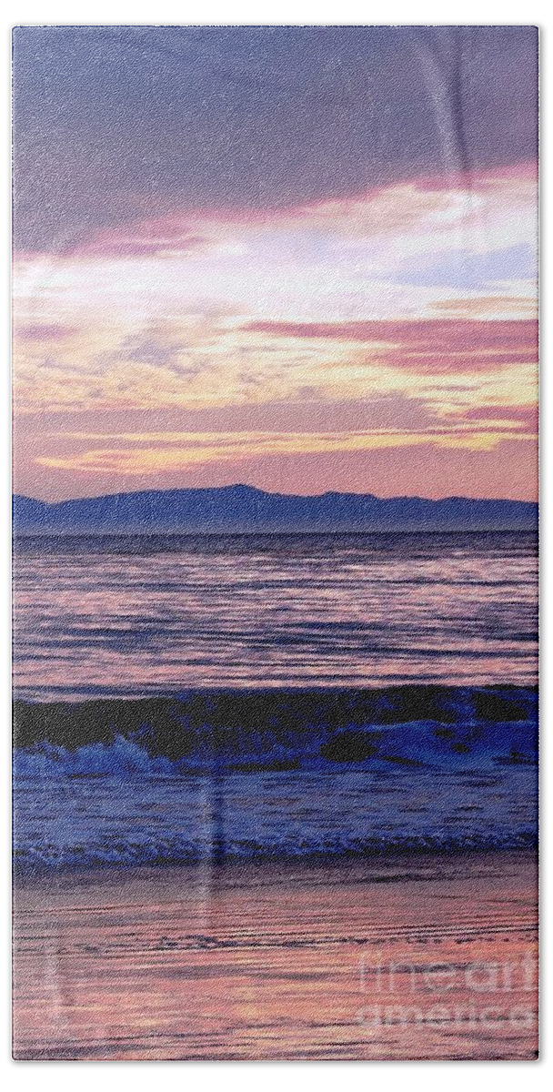 Ocean Bath Towel featuring the photograph Lavender Sea by Sue Halstenberg