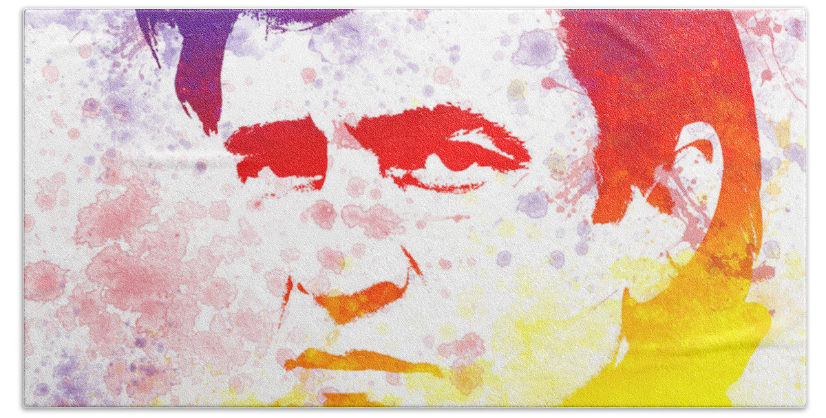Classic Bath Sheet featuring the photograph Legend Johnny Cash by Chris Smith