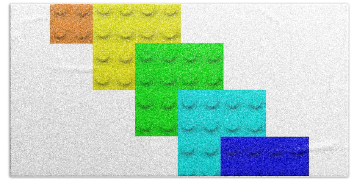 Lego Bath Towel featuring the photograph Lego Box White by Rob Hans