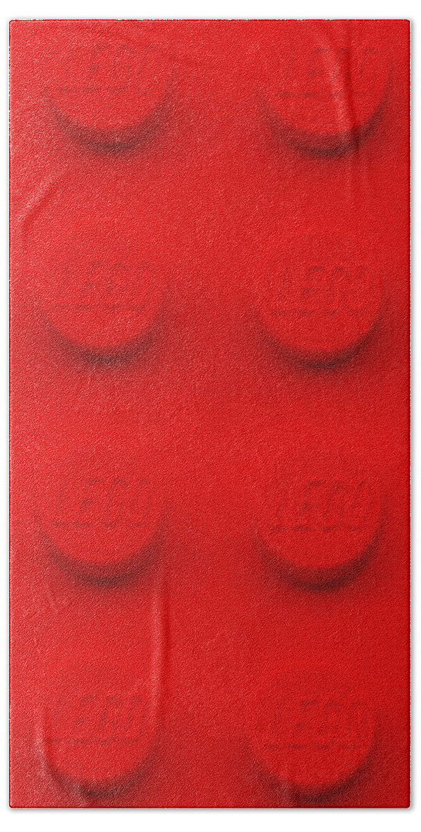 Lego Hand Towel featuring the photograph Lego Red by Rob Hans