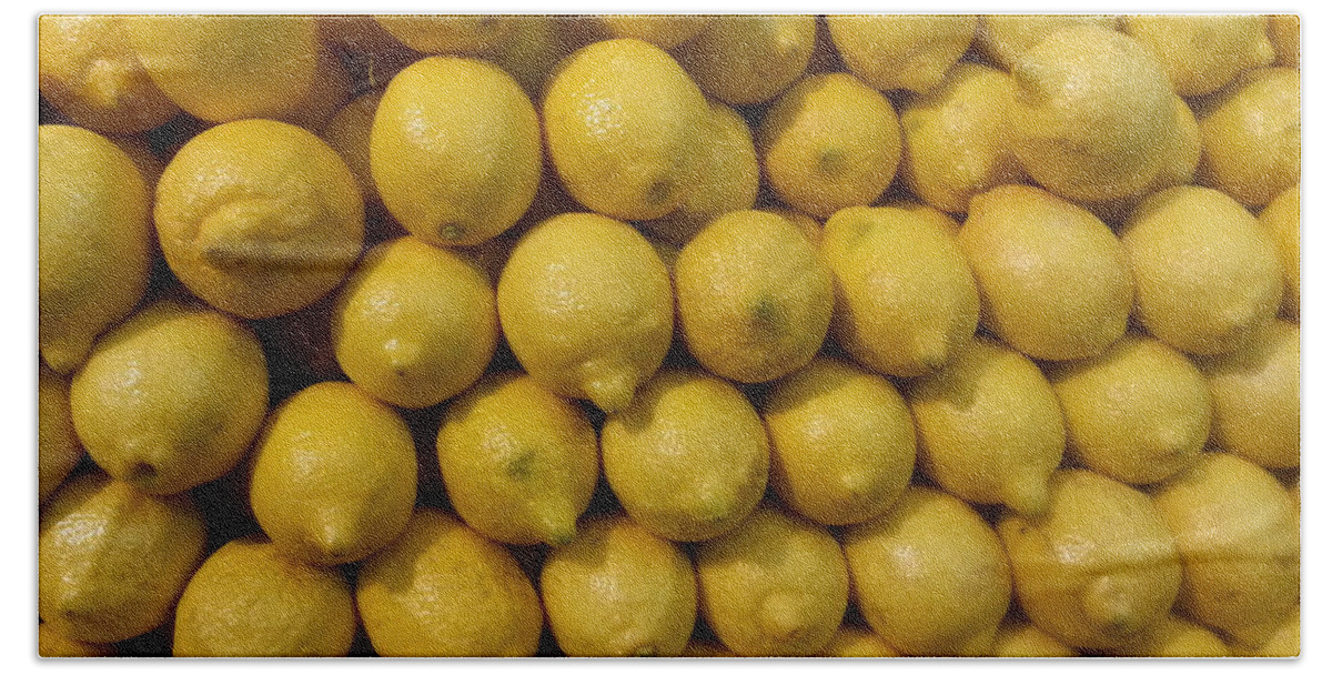 Lemon Drops Bath Towel featuring the photograph Lemon Drops by Emmy Marie Vickers