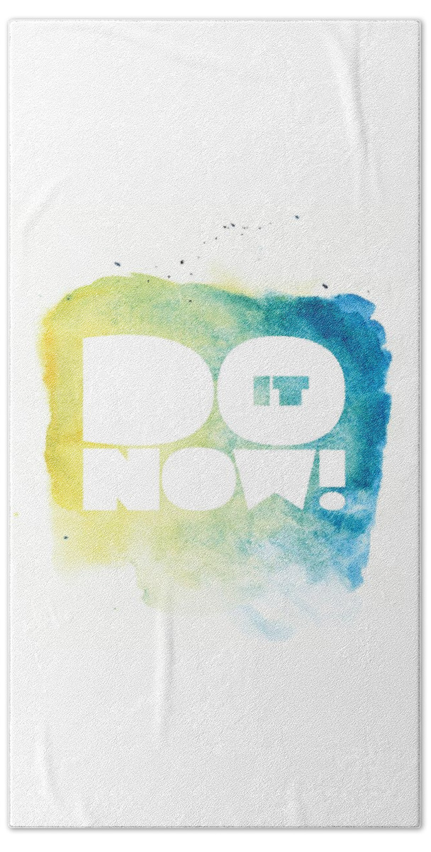 Motivating Poster Hand Towel featuring the digital art Life Inspirational Motivational Typography Quotes poster by Lab No 4 - The Quotography Department