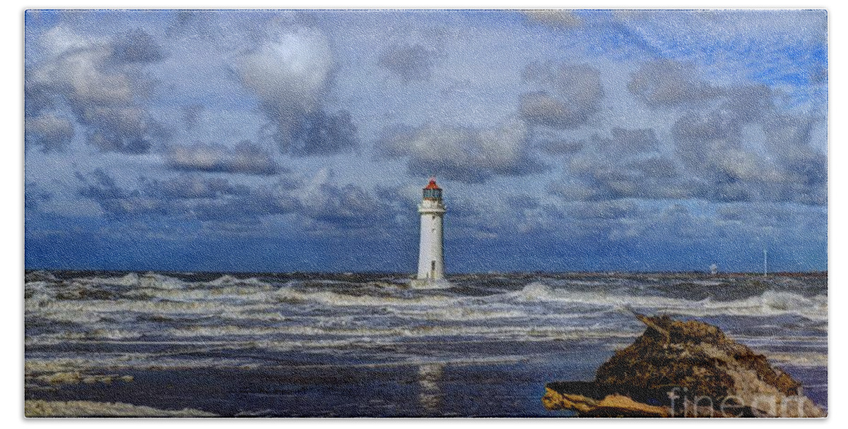 Lighthouse Bath Towel featuring the photograph Lighthouse by Spikey Mouse Photography