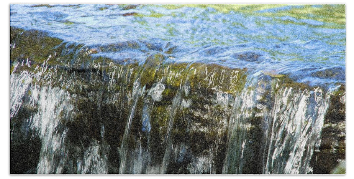 Water Hand Towel featuring the photograph Little Falls 2 by Norma Brock
