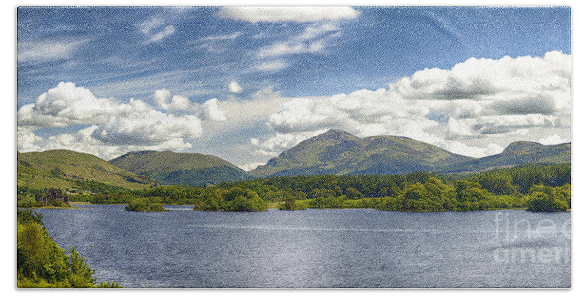 Panorama Hand Towel featuring the photograph Loch Awe Scotland by Sophie McAulay