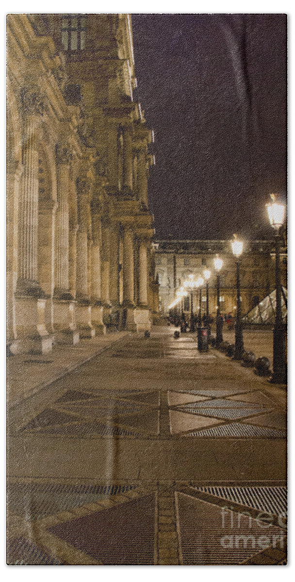 Europe Bath Towel featuring the photograph Louvre Courtyard by Crystal Nederman