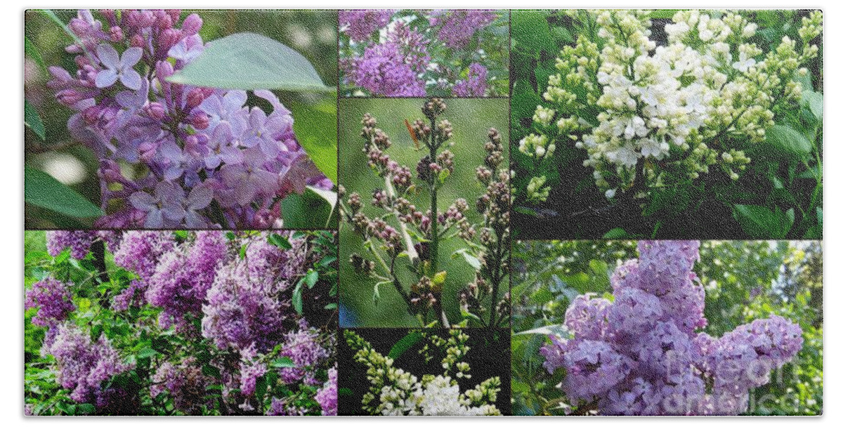 Lilac Hand Towel featuring the photograph Luscious Lilacs by Eunice Miller