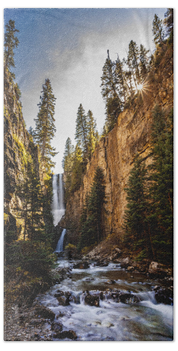 Nature Hand Towel featuring the photograph Magnificent Mystic Falls by Steven Reed