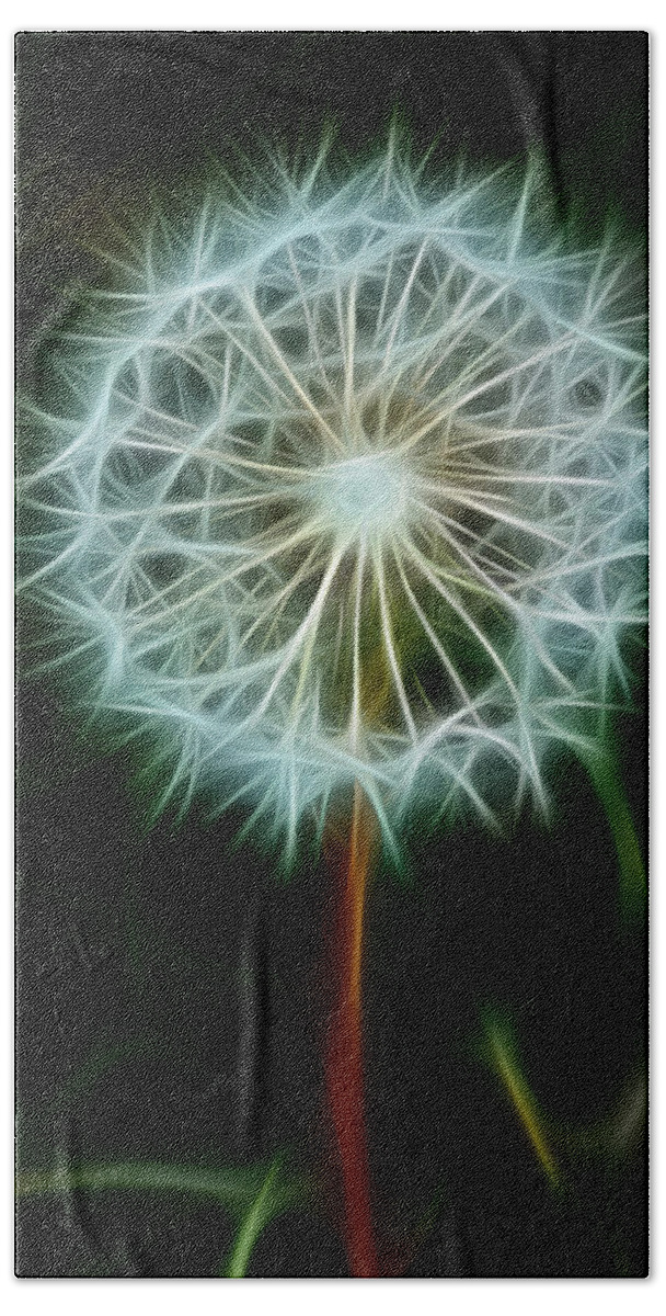 Dandelion Seeds Hand Towel featuring the photograph Make A Wish by Joann Copeland-Paul