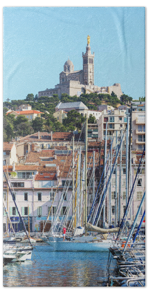 Photography Bath Towel featuring the photograph Marseille, Provence-alpes-cote Dazur by Panoramic Images