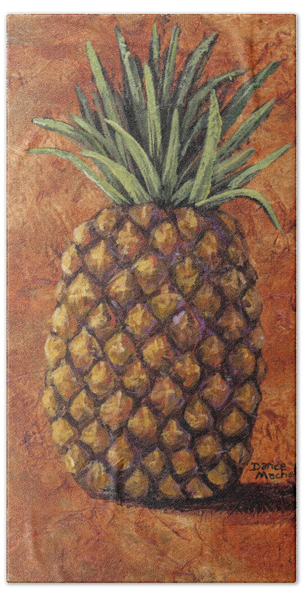 Fruit Hand Towel featuring the painting Maui Gold by Darice Machel McGuire