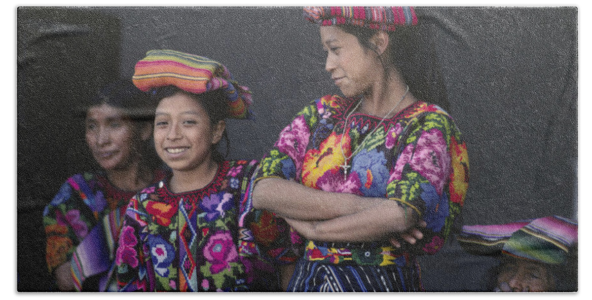 Mayan Women - Chichicastenango Guatemala Bath Towel by Craig