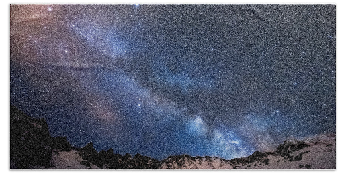 Colorado Hand Towel featuring the photograph Mayflower Gulch Milky Way by Darren White