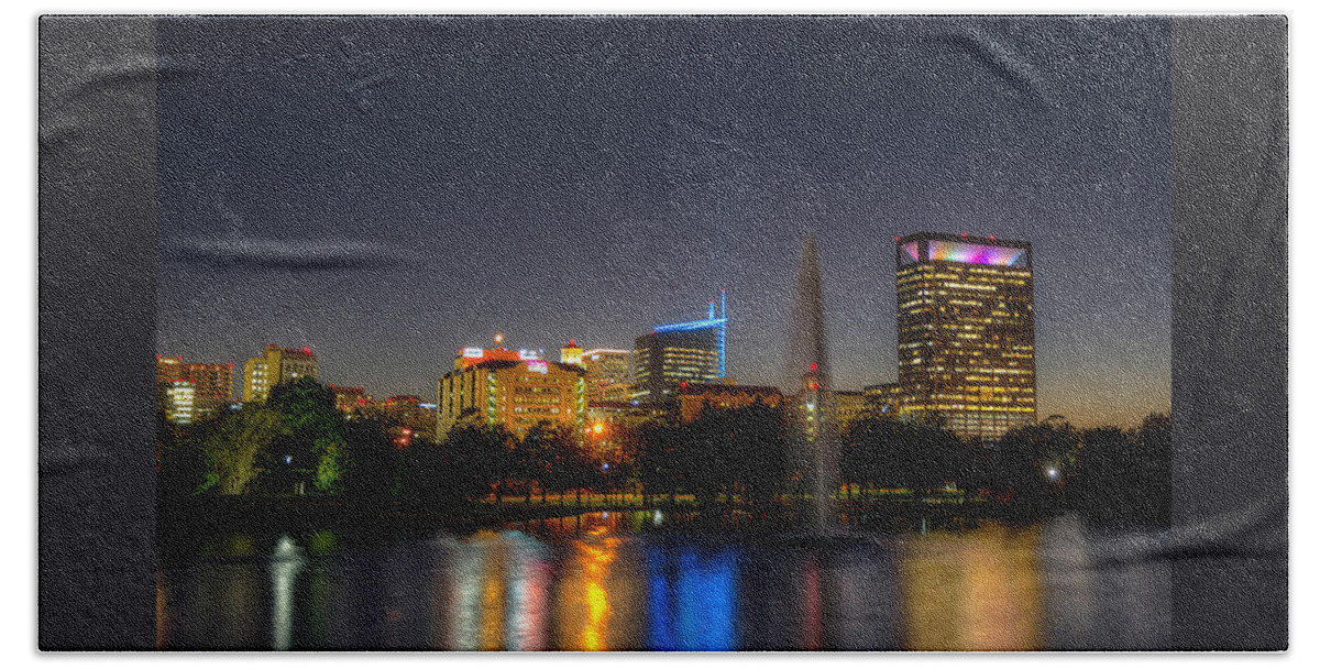 Texas Medical Center Bath Towel featuring the photograph Medical Reflections by Tim Stanley