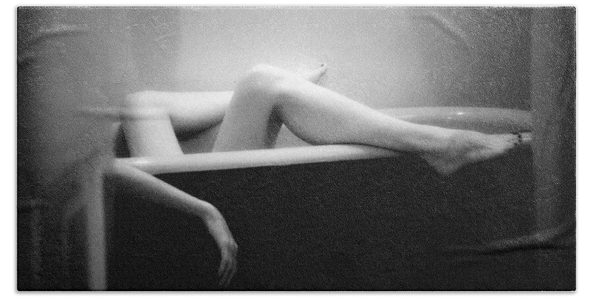 Female Nude Bath Sheet featuring the photograph Melting by Lindsay Garrett