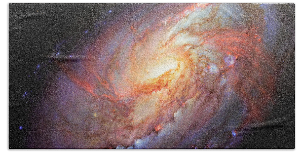 M106 Hand Towel featuring the painting Mighty M106 by Lucy West