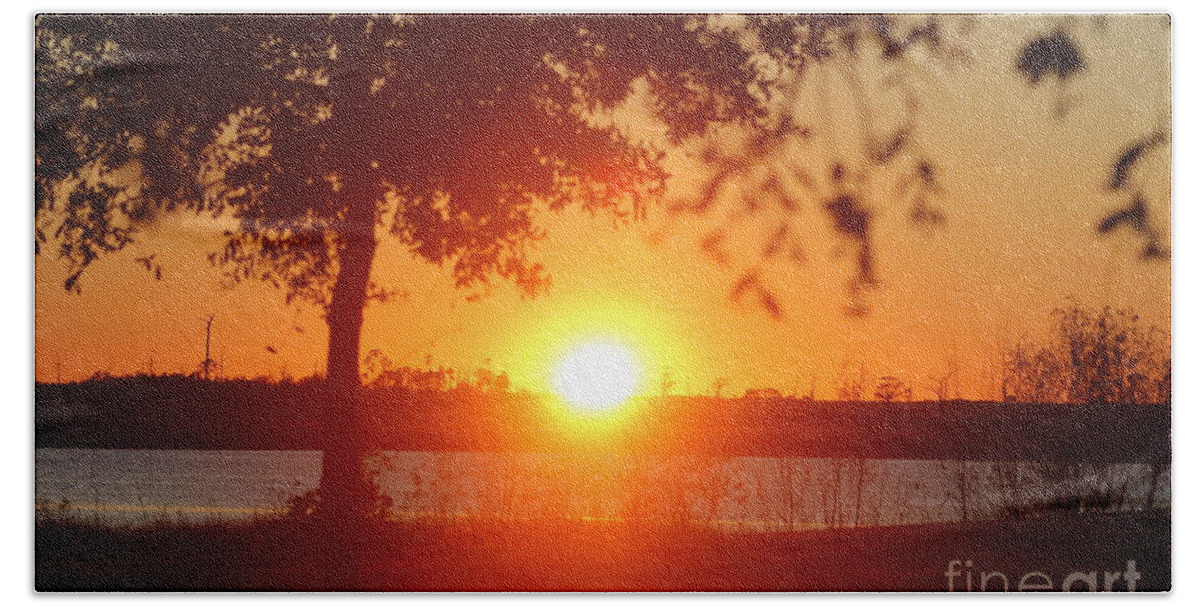 Mississippi Bath Sheet featuring the photograph Mississippi Sunset 5 by Michelle Powell