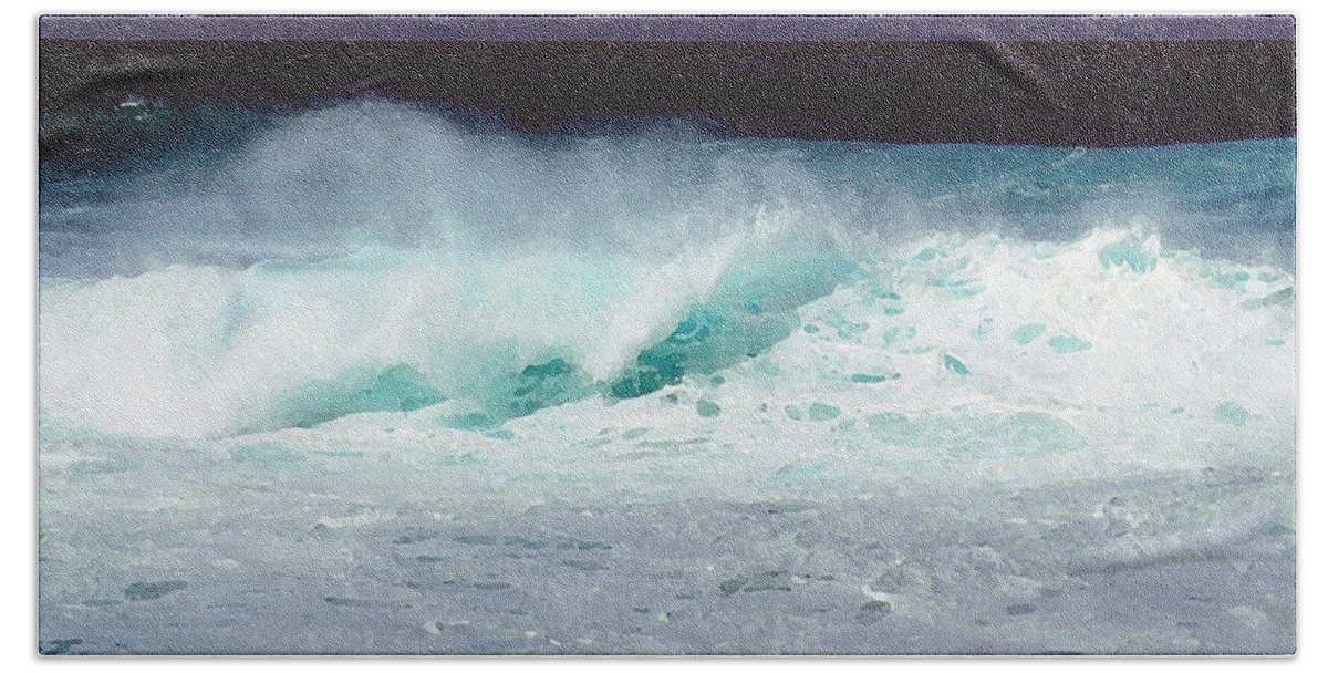Hawaii Iphone Cases Bath Sheet featuring the photograph Molokai Surf by James Temple