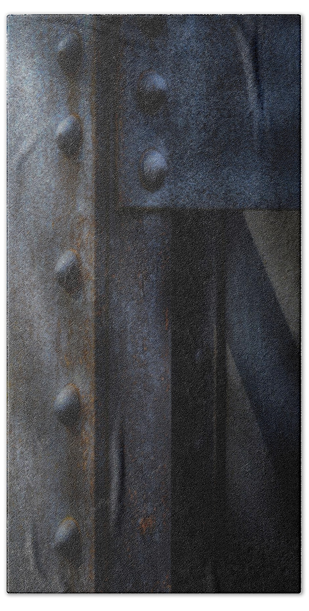 Iron Hand Towel featuring the photograph More Steel Bridgework by Gary Warnimont