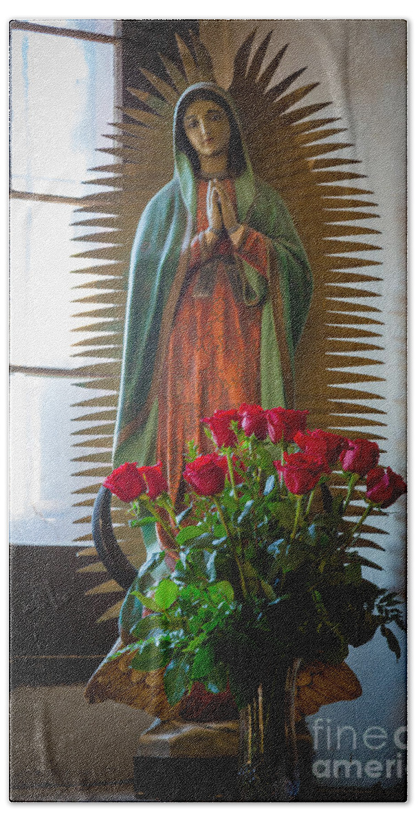 America Bath Towel featuring the photograph Mother Mary by Inge Johnsson